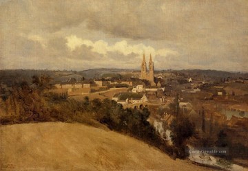  plein - Ansicht von Saint Lo plein air Romantik Jean Baptiste Camille Corot